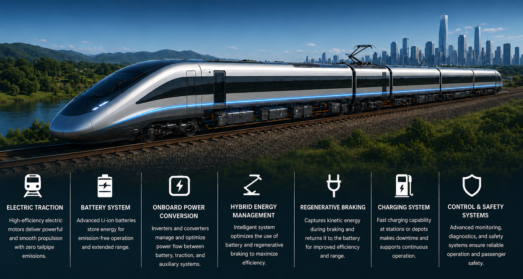 Rail & Transport overview — integrated subsystems and key benefits
